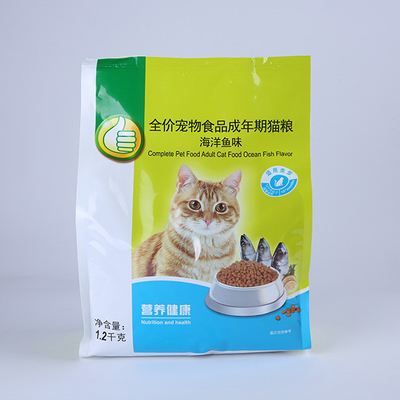 ถุงบรรจุอาหารสัตว์เลี้ยง 12oz ยืนขึ้นถุงซิปล็อคพลาสติก 16oz Dog Cat Treats