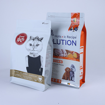อลูมิเนียมฟอยล์ด้านล่างซิปล็อคเป้ากางเกง 50mic Pet Treat บรรจุภัณฑ์สุนัขที่กำหนดเองรักษาบรรจุภัณฑ์