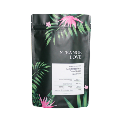 กลิ่นกาแฟยืนถุงบรรจุภัณฑ์ก้นแบนยืนขึ้นกระเป๋าวาล์วอลูมิเนียมฟอยล์