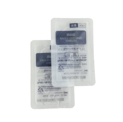 2ml 3ml 5ml Liquid Sachet Packaging ทิ้ง 75% แอลกอฮอล์เจลบรรจุซอง