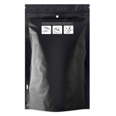 Matte Laminating Pouches 180mic ถุงทนเด็กถุง Mylar สีดำและสีขาว
