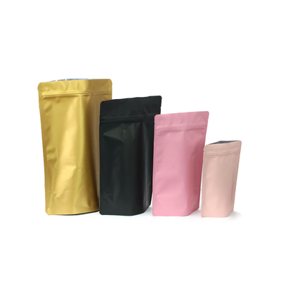 Matt Light Food 50g Aluminium Zip Lock Pouches Silver Mylar Plastic Aluminium Foil Bag