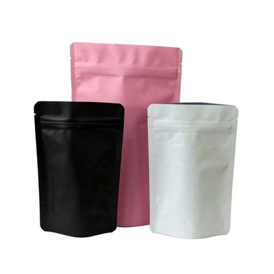 Matte Black Stand Up 50g 100g อลูมิเนียมฟอยล์บรรจุภัณฑ์ Doypack Mylar Storage Zip Lock Food