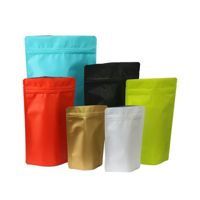 Matte Black Stand Up 50g 100g อลูมิเนียมฟอยล์บรรจุภัณฑ์ Doypack Mylar Storage Zip Lock Food
