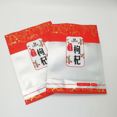 ถุงเก็บอาหาร Doypack แบบเคลือบสีขาวแบบผนึกซองฟอยล์โฮโลแกรม  Pouches