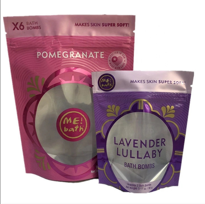 ถุงเก็บอาหาร Doypack แบบเคลือบสีขาวแบบผนึกซองฟอยล์โฮโลแกรม  Pouches