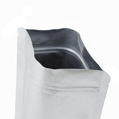 ซิปสีดำ 50 กรัมถุงซิปปิดผนึกได้ Mylar Smell Proof Stand Up Pouch