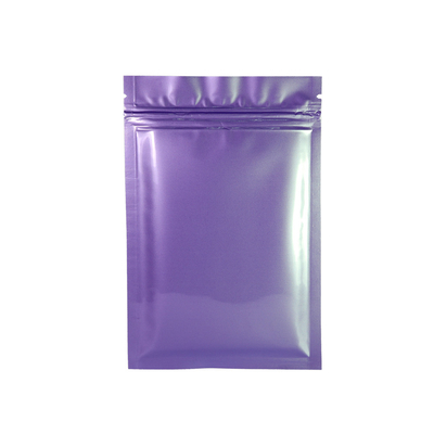 ซิปปิดผนึกกันกลิ่น Mylar BRC โพลีถุงผนึกถุงดำด้าน