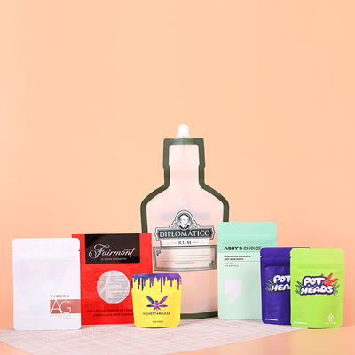 บรรจุภัณฑ์ของเหลว CPP Stand Up Spout Pouch 180mic สำหรับเครื่องดื่ม